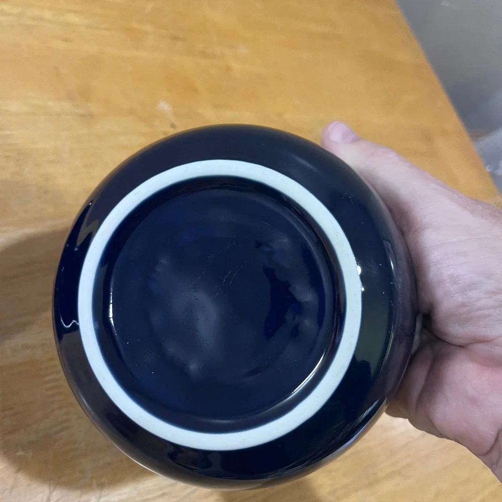 Fiesta‎ Cobalt Blue Chili Soup Gusto Bowls Set of 2 Ceramic Vtg MCM Art Deco 5